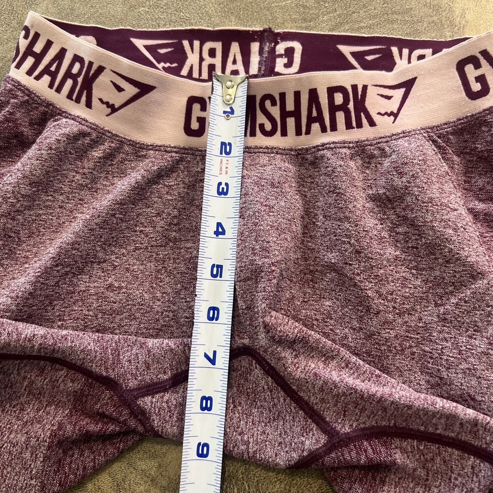 Gymshark Flex Shorts Size M Purple DRY 6" Stretch Biker - Picture 7 of 8